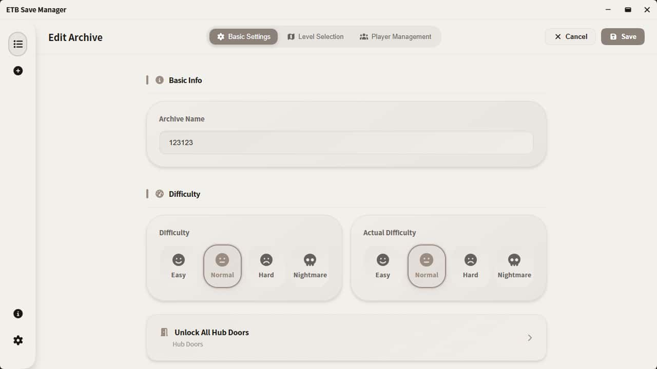 E.T.B. Save Manager — Archive Edition · v3.3.0